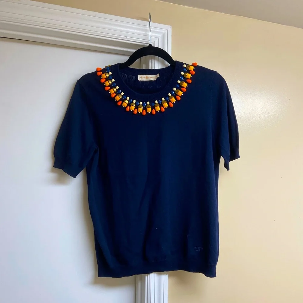NWOT Tory Burch Beaded Top